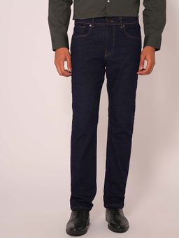 Selected - Blue Solid Straight Fit Jeans