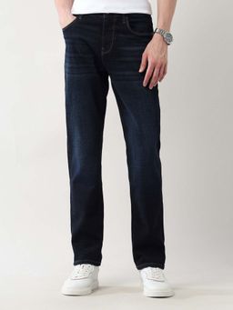 Arrow Newyork - Blue Solid Regular Fit Jeans