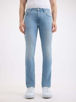 Pepe Jeans - Blue Solid Slim Fit Jeans