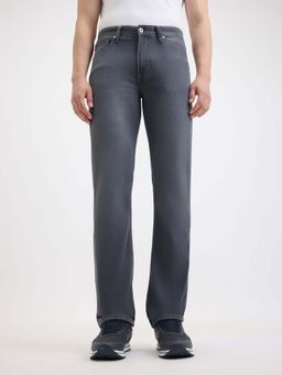 Pepe Jeans - Grey Solid Straight Fit Jeans