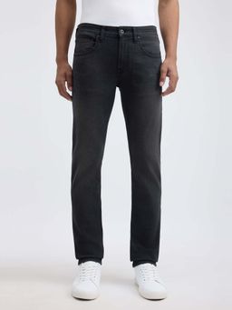 Pepe Jeans - Black Solid Slim Fit Jeans
