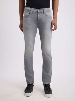 Pepe Jeans - Grey Solid Slim Fit Jeans