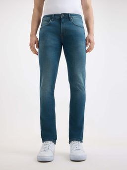 Pepe Jeans - Blue Solid Slim Fit Jeans