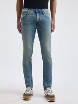 Pepe Jeans - Blue Solid Slim Fit Jeans