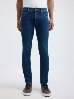 Pepe Jeans - Blue Solid Skinny Fit Jeans