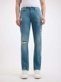 Pepe Jeans - Blue Solid Slim Fit Jeans