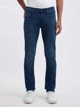 Pepe Jeans - Blue Solid Slim Fit Jeans