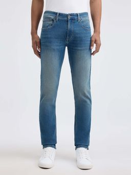 Pepe Jeans - Blue Solid Slim Fit Jeans