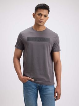 Pepe Jeans - Grey Printed Slim Fit T-Shirt