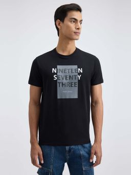 Pepe Jeans - Black Printed Slim Fit T-Shirt