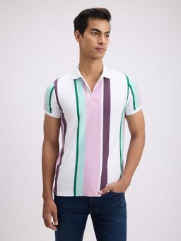 Pepe Jeans - Multi-Color Stripes Regular Fit Polo T-Shirt