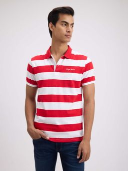 Pepe Jeans - Red Stripes Regular Fit Polo T-Shirt