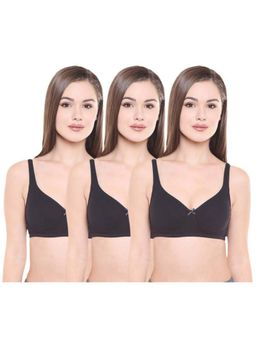 Bodycare - Pack of 3 Perfect Coverage Bra In Black Colour