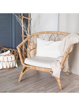 The Baby Atelier - 100 Organic Baby Pillow Cover with Filler Off White (12 x 15 inches)