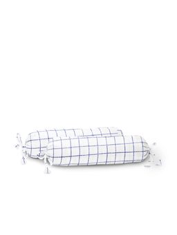 The Baby Atelier - 100% Organic Baby Bolster Cover Set with Fillers Navy Square
