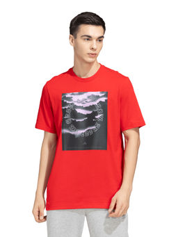 adidas - M GRFX CO TEE Men Red T-Shirt
