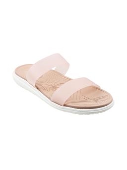 Metro - Womens Pink Flat Mules Metro Plain Pink Flats