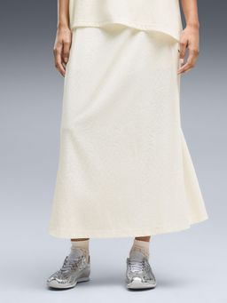 Puma - T7 Women White Midi Skirt