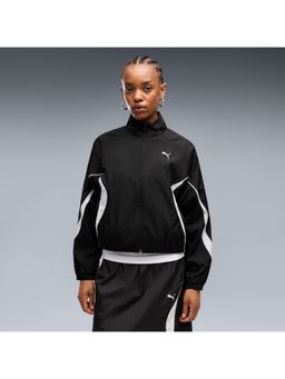 Puma - Sport Women Black Relaxed Woven Jacket