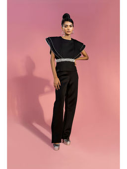 Parneet Gujral - Leto Top and Pant Black (Set of 2)