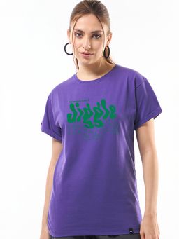 Bewakoof - Skipper Blue Money Don't Jiggle Graphic Printed Boyfriend T-Shirt