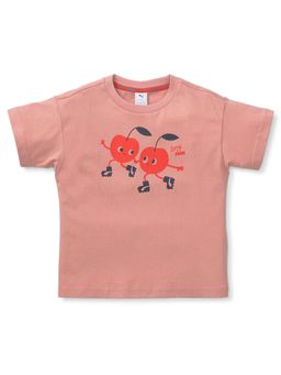 Puma - X Tiny Unisex Kids Pink T-shirts
