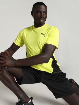 Puma - TRAIN ALL DAY Men Yellow T-Shirt