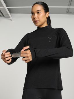 Puma - Seasons Wool Long Sleeve Women Black T-Shirt
