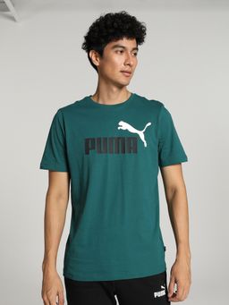 Puma - Essentials 2 Col Logo Men Green T-Shirt
