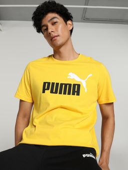 Puma - Essentials 2 Col Logo Men Yellow T-Shirt