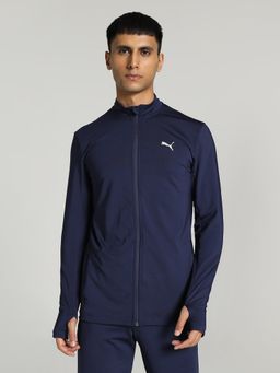 Puma - Active Poly Full-Zip Men Navy Blue Jacket