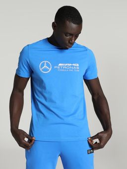 Puma - Mercedes AMG Petronas F1 Essentials Logo Men Blue T-Shirt