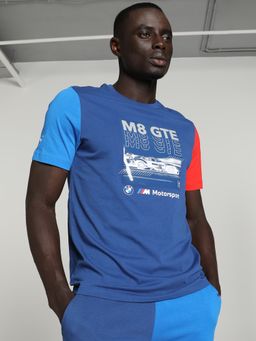 Puma - BMW M Motorsport Car Colorblock Men Blue T-Shirt