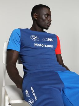 Puma - BMW M Motorsport Essentials Logo Men Blue T-Shirt