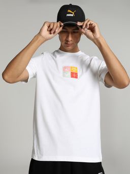 Puma - CLASSIC ICONS OF UNITY Graphic Unisex White T-Shirt