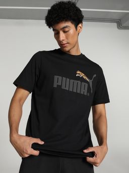 Puma - CLASSICS NO.1 LOGO CELETI Unisex Black T-Shirt