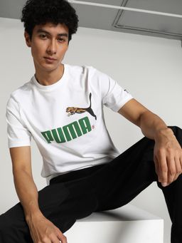 Puma - CLASSICS NO.1 LOGO CELETI Unisex White T-Shirt