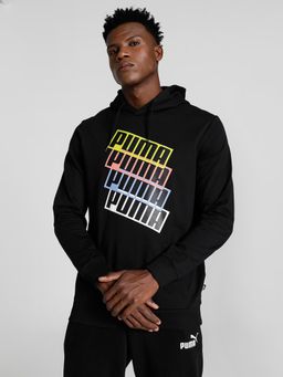 Puma - Multi Graphic Men Black Hoodie