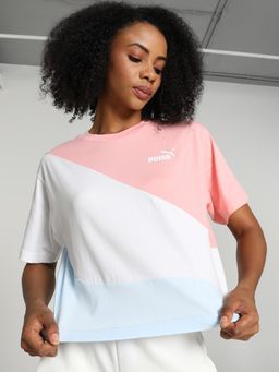 Puma - POWER Cat Cropped Women Blue T-Shirt
