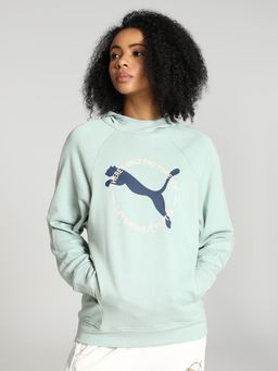 Puma - BETTER SPORTSWEAR Women Green Hoodie