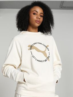 Puma - BETTER SPORTSWEAR Women Off White Hoodie