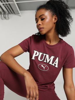 Puma - SQUAD Graphic Women Red T-Shirt