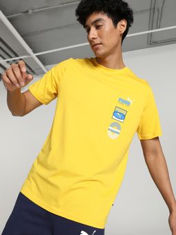Puma - GRAPHICS Vertical Men Yellow T-Shirt