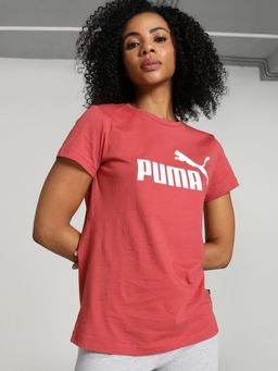 Puma - Essentials Logo Women Pink T-Shirt