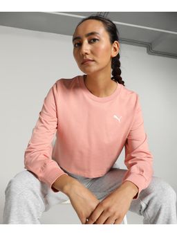 Puma - Essentials Relaxed Crew Women Pink T-Shirt