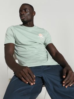 Puma - SWxP WORLDWIDE Graphic Men Green T-Shirt