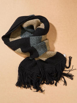 Fabindia - Multi Acrylic Colorblock Muffler
