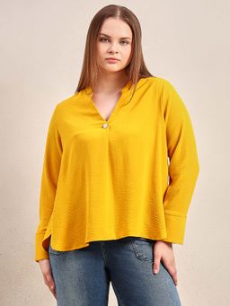 VERO MODA - Women Yellow Solid Top