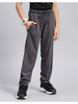 Monte Carlo - Boys Grey Regular Fit Mid Rise Trackpant