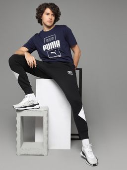 Puma - Box Navy Blue Mens Casual T-Shirt